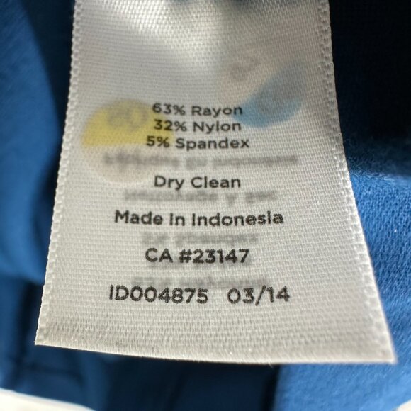 Talbots Blue V-Neck Sheath Dress - Picture 9 of 9